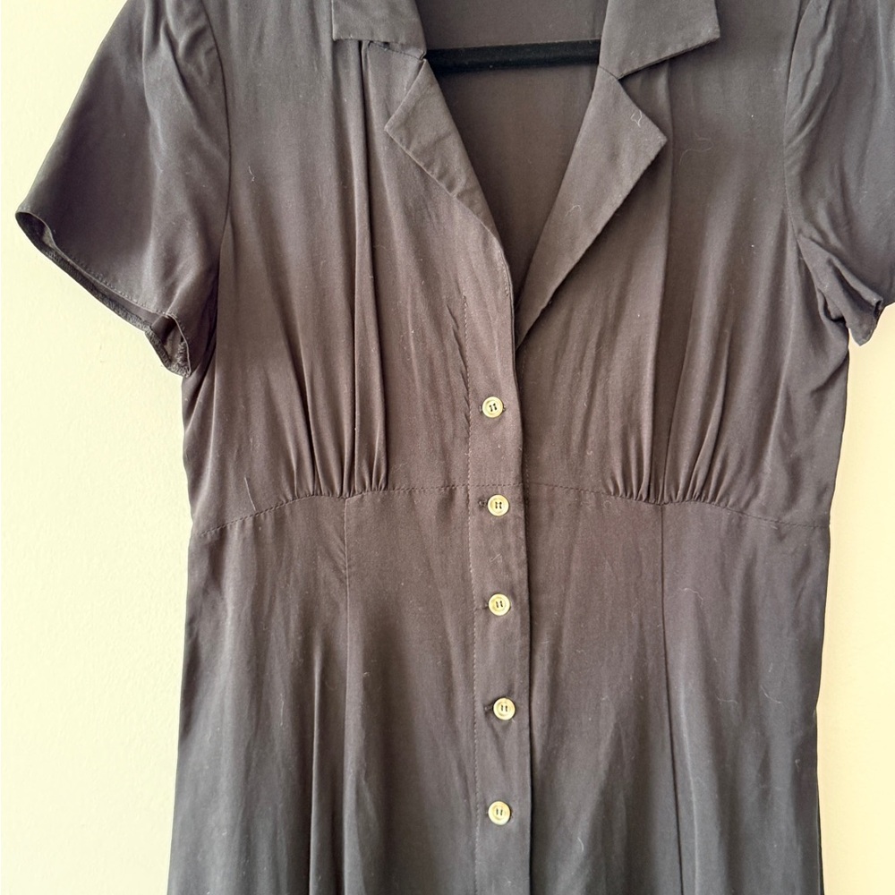 ASOS Black Collared Dress - Picture 2 of 7
